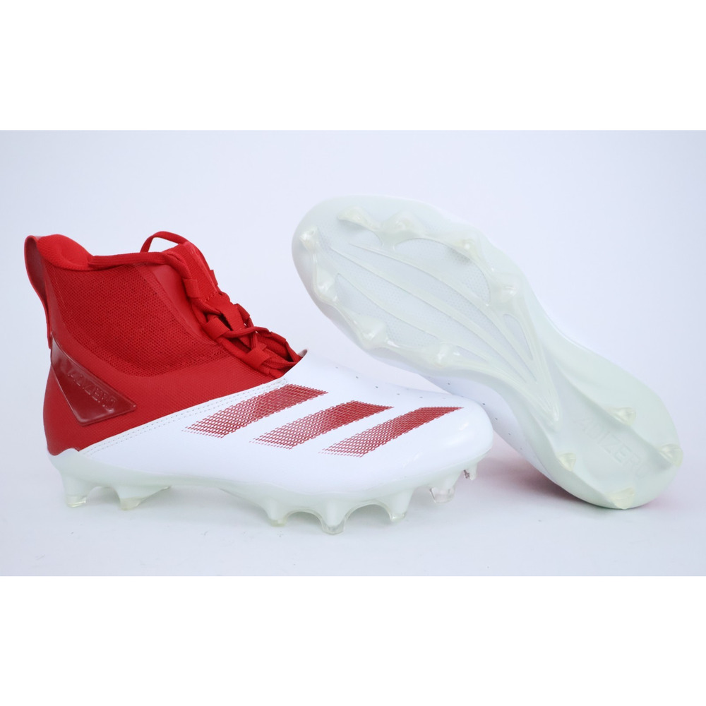 adidas Adizero Chaos 'White Team Power Red' IF5119 Football Cleats Size 8.5 NEW